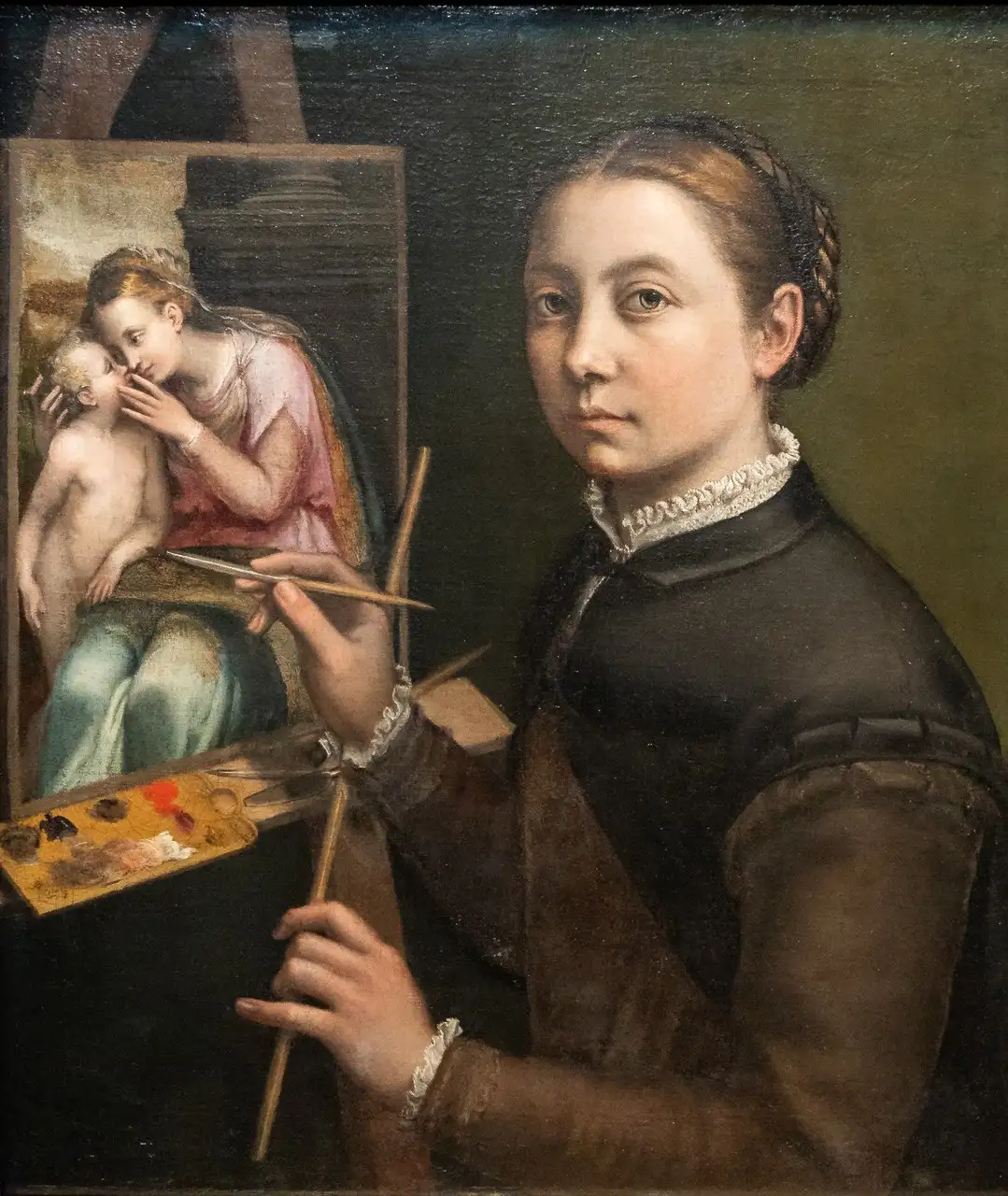 Self-Portrait at the Easel by Sofonisba Anguissola