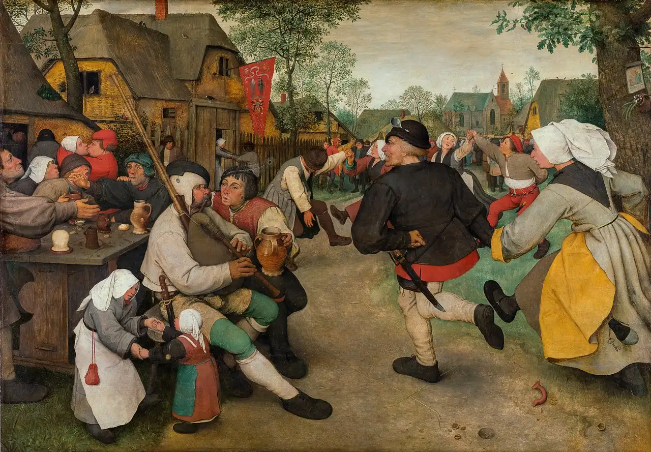 The Peasant Dance by Pieter Bruegel the Elder