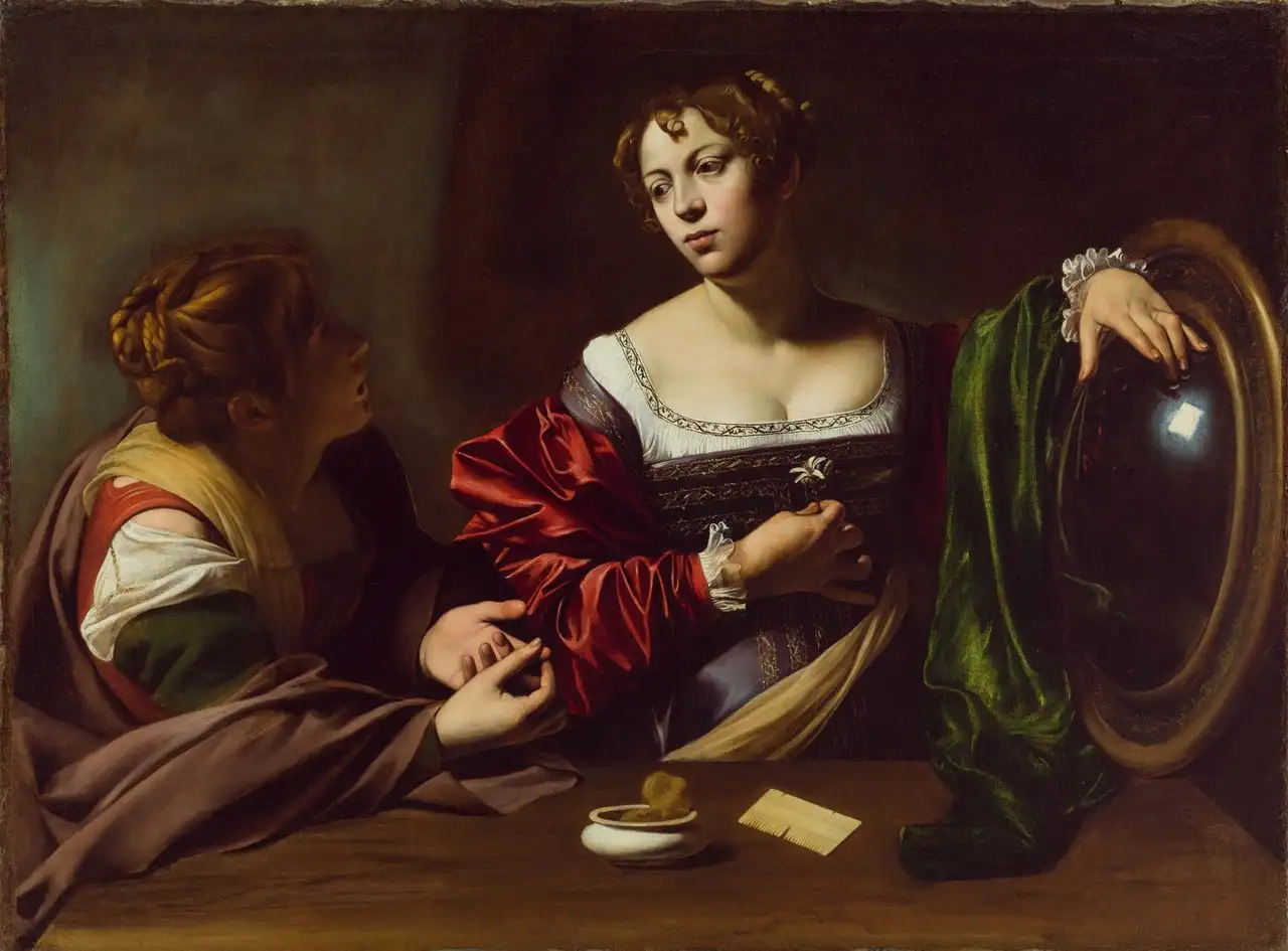 Martha and Mary Magdalene by Caravaggio