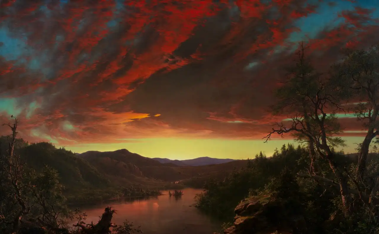 Twilight in the Wilderness by Frederic Edwin Church