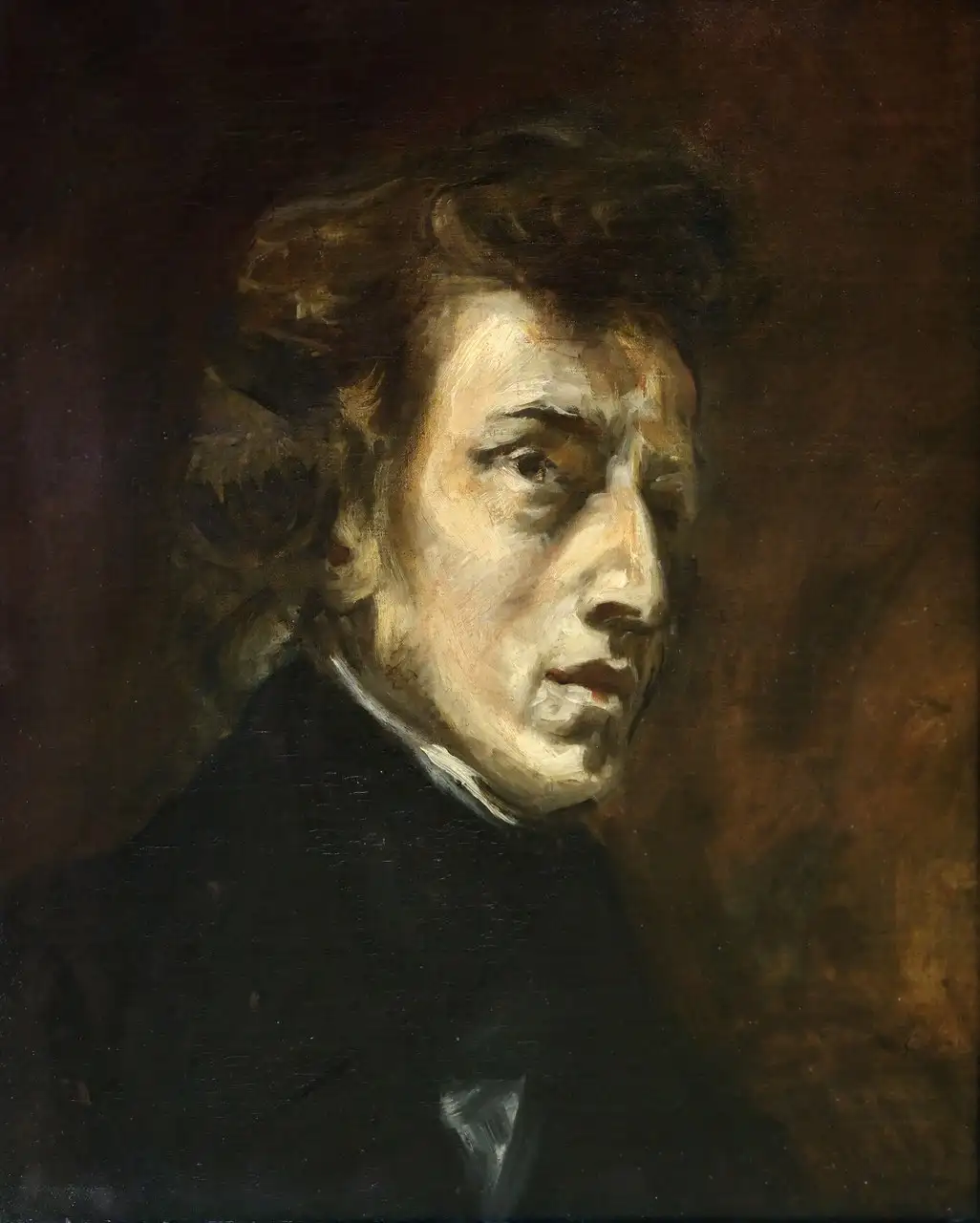 Portrait of Frédéric Chopin by Eugène Delacroix