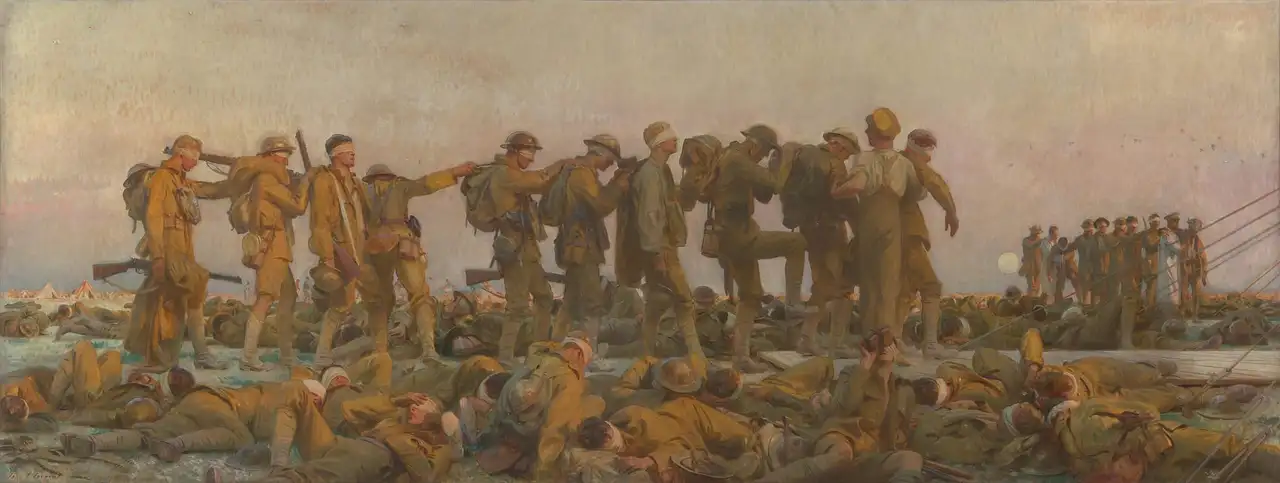 Gassed by John Singer Sargent