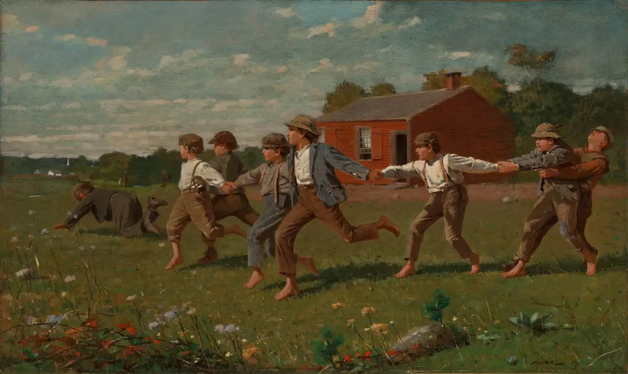 Snap the Whip (Metropolitan Museum version) by Winslow Homer