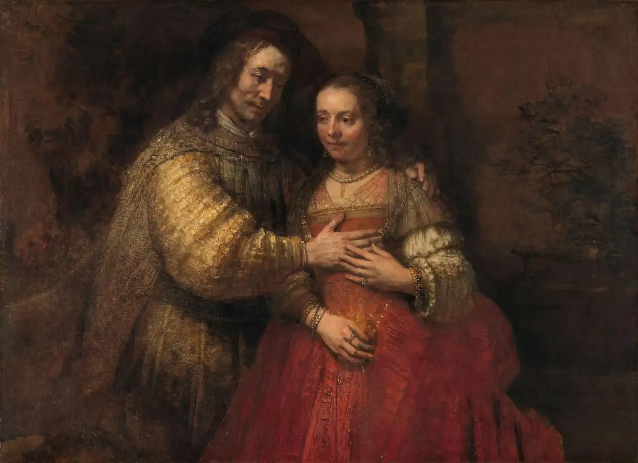 The Jewish Bride by Rembrandt