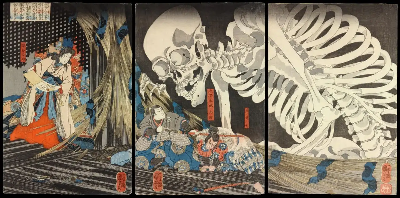 Takiyasha the Witch and the Skeleton Spectre by Utagawa Kuniyoshi
