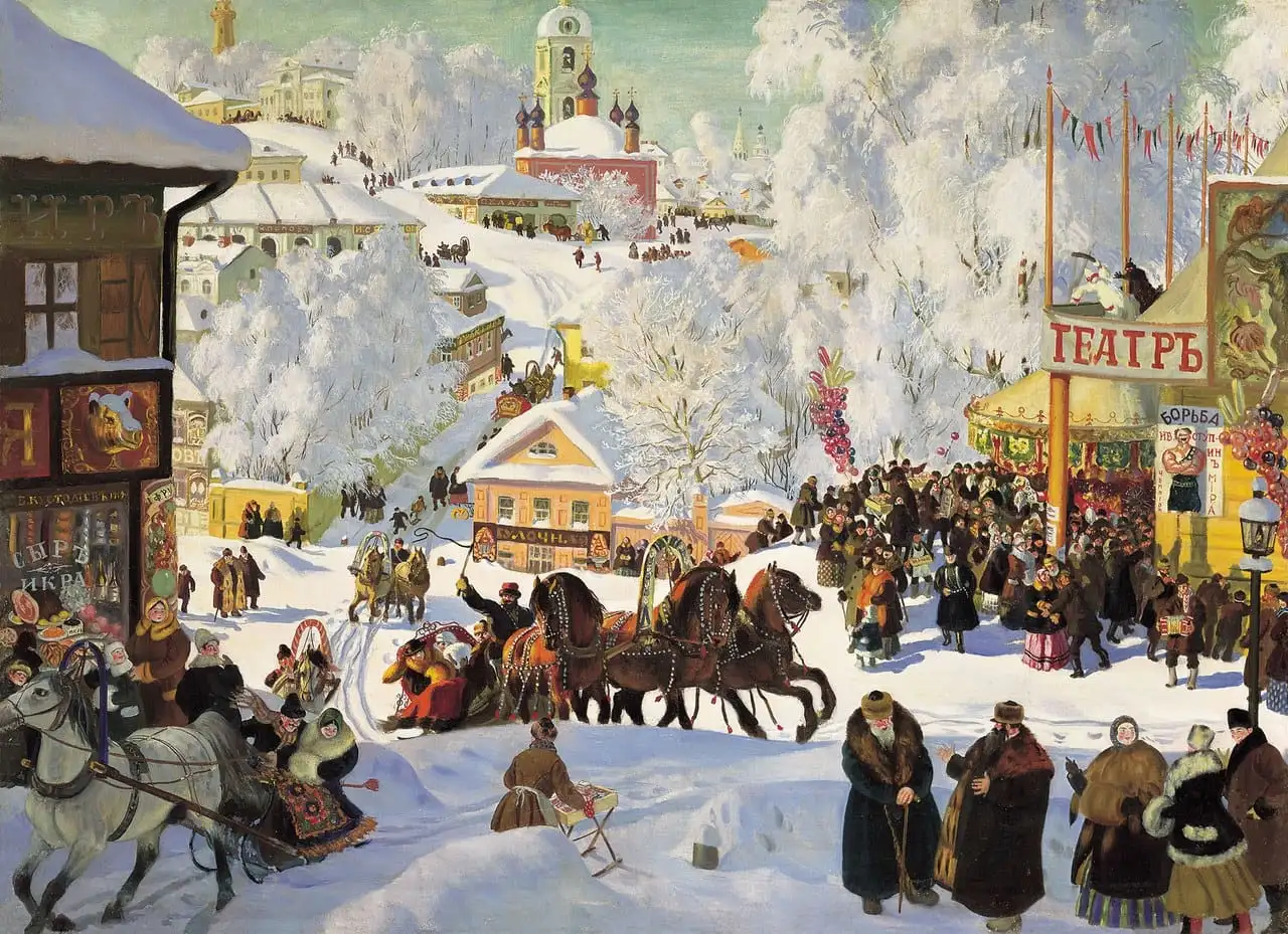 Maslenitsa (Shrovetide) by Boris Kustodiev