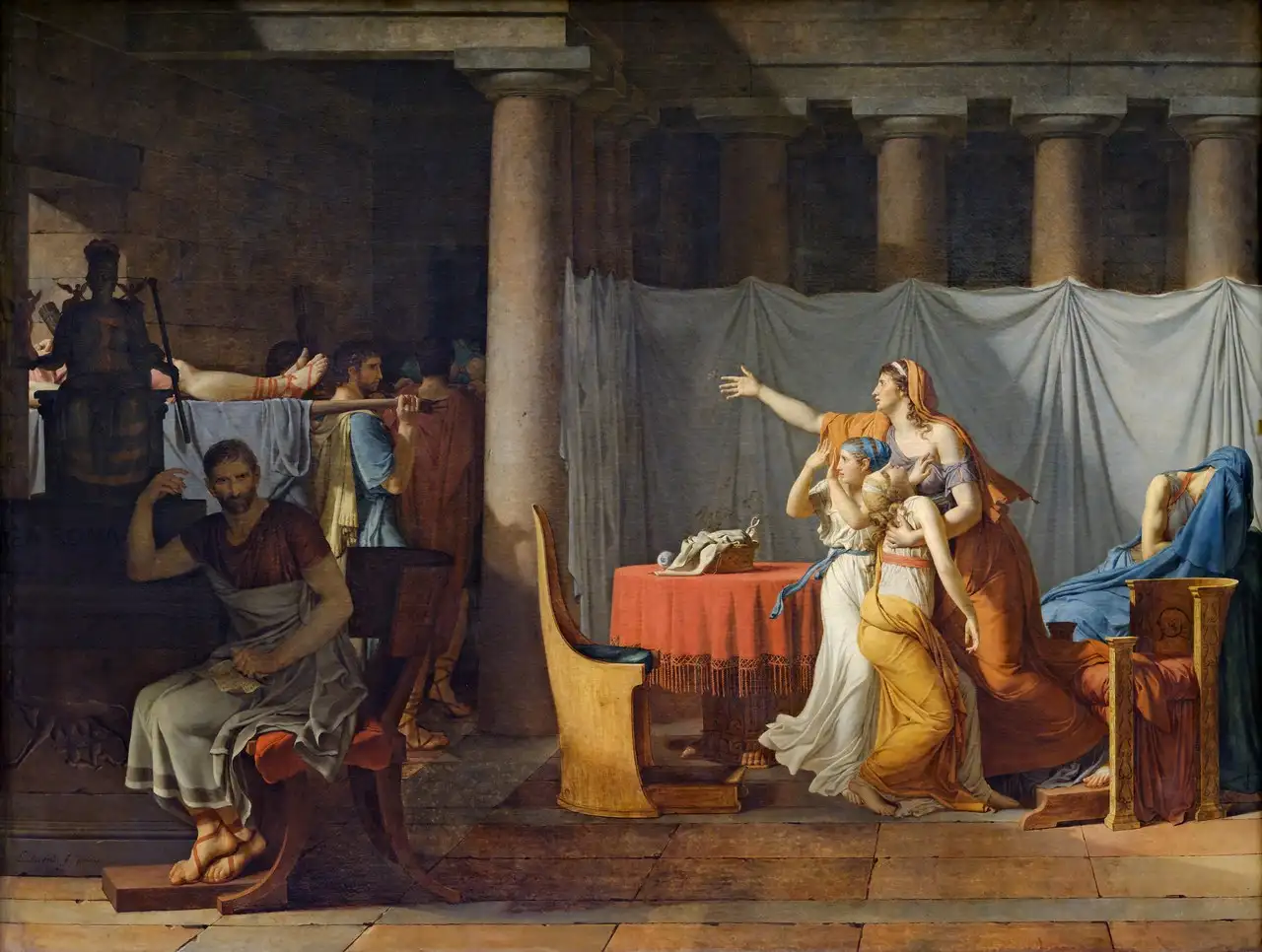 The Lictors Bring to Brutus the Bodies of His Sons by Jacques-Louis David