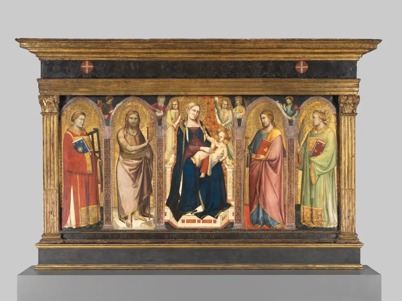 Madonna and Child Enthroned with Saints by Taddeo Gaddi