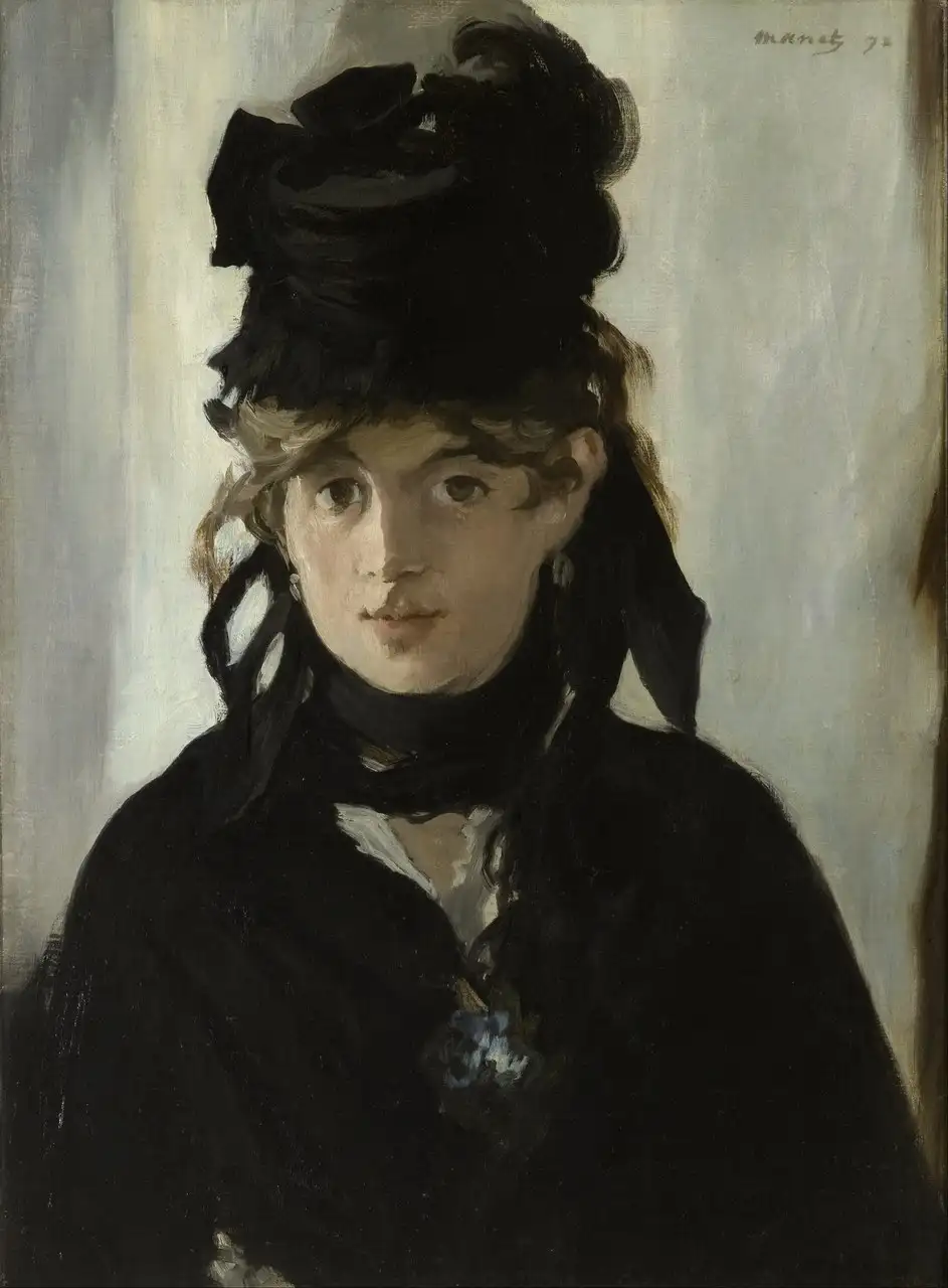 Berthe Morisot with a Bouquet of Violets by Édouard Manet