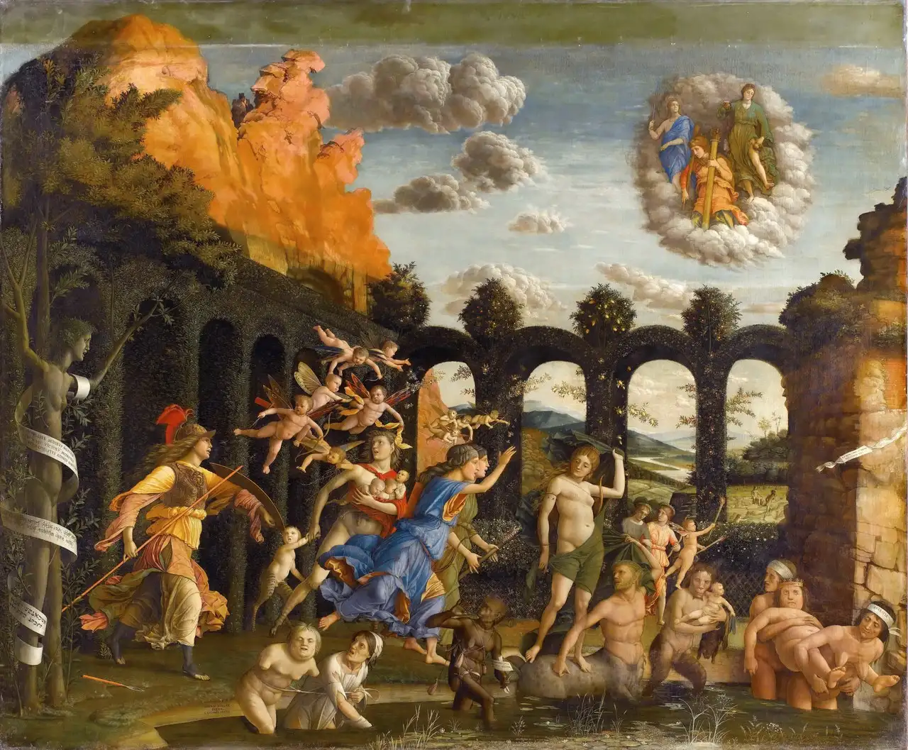 Minerva Expelling the Vices from the Garden of Virtue by Andrea Mantegna