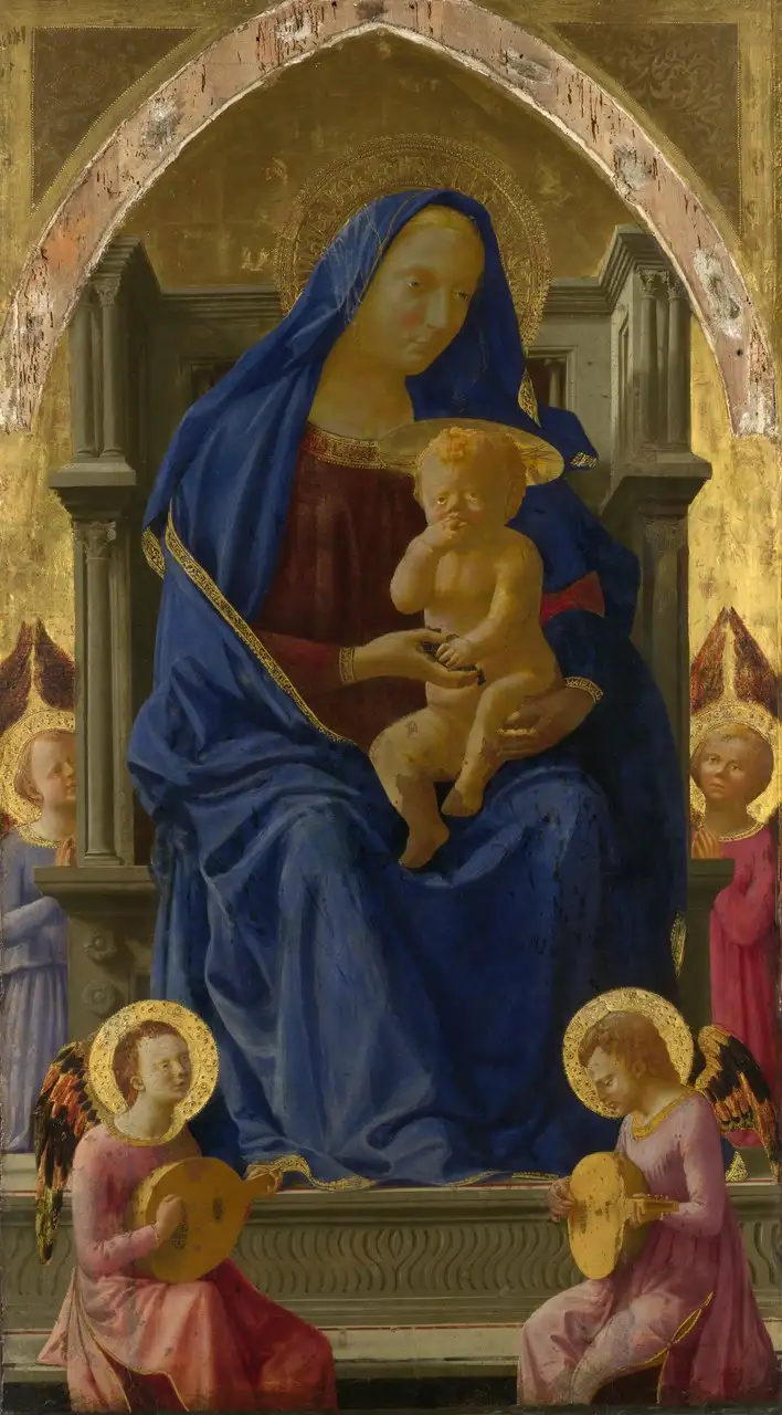 Madonna and Child (Pisa Altarpiece) by Masaccio