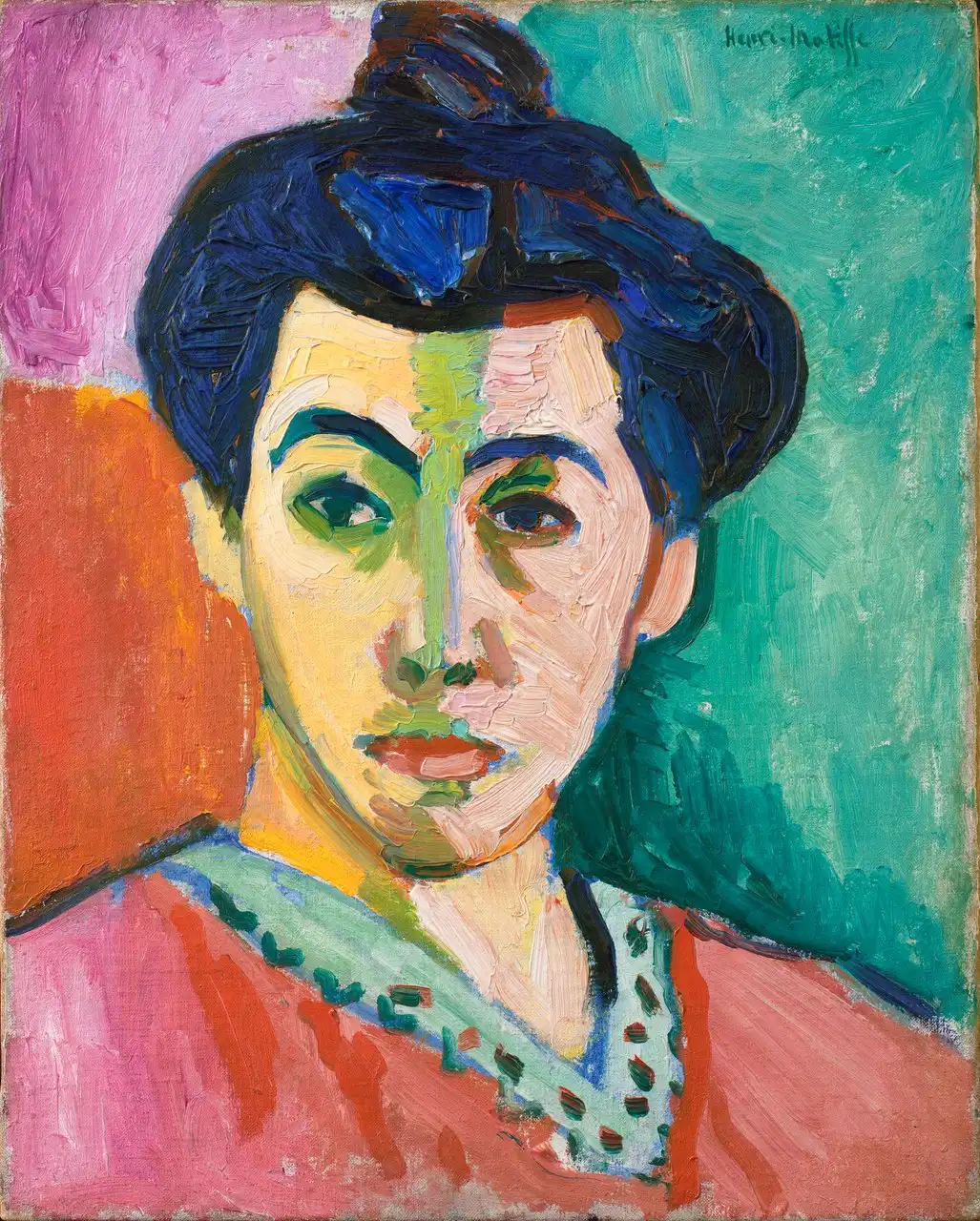 The Green Stripe (Portrait of Madame Matisse) by Henri Matisse