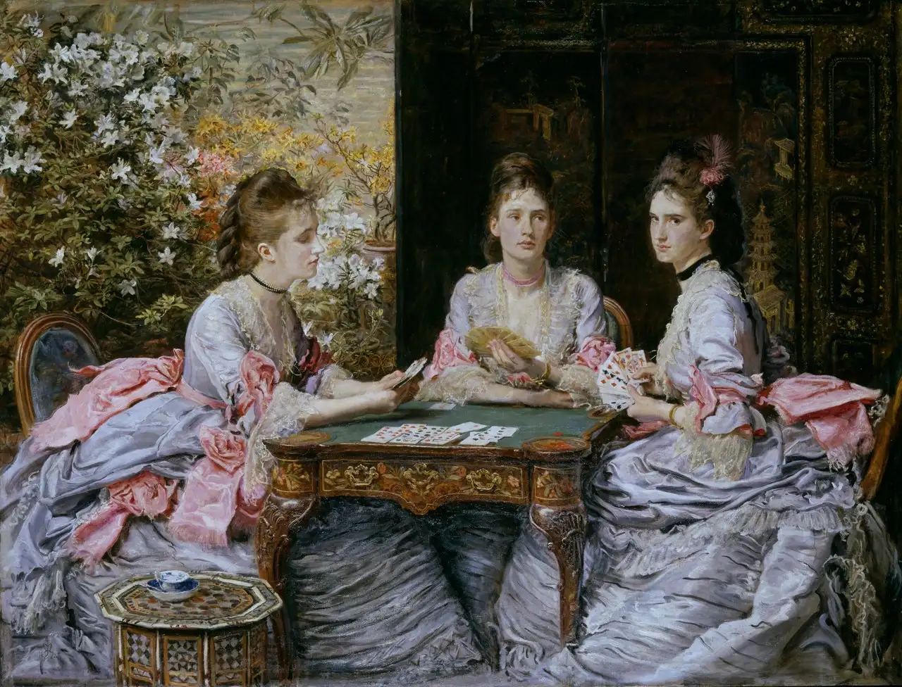 Hearts Are Trumps by John Everett Millais