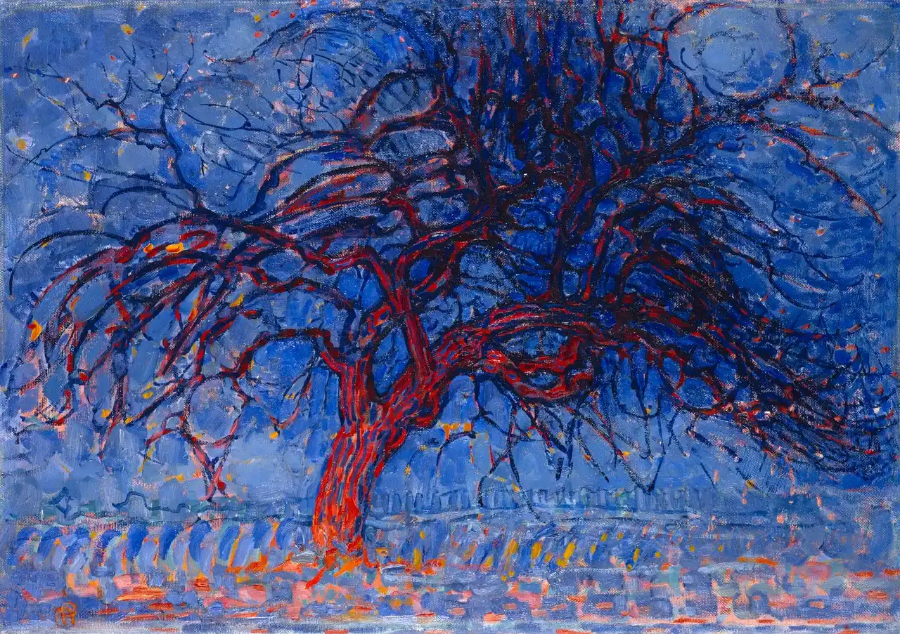 Evening: The Red Tree by Piet Mondrian