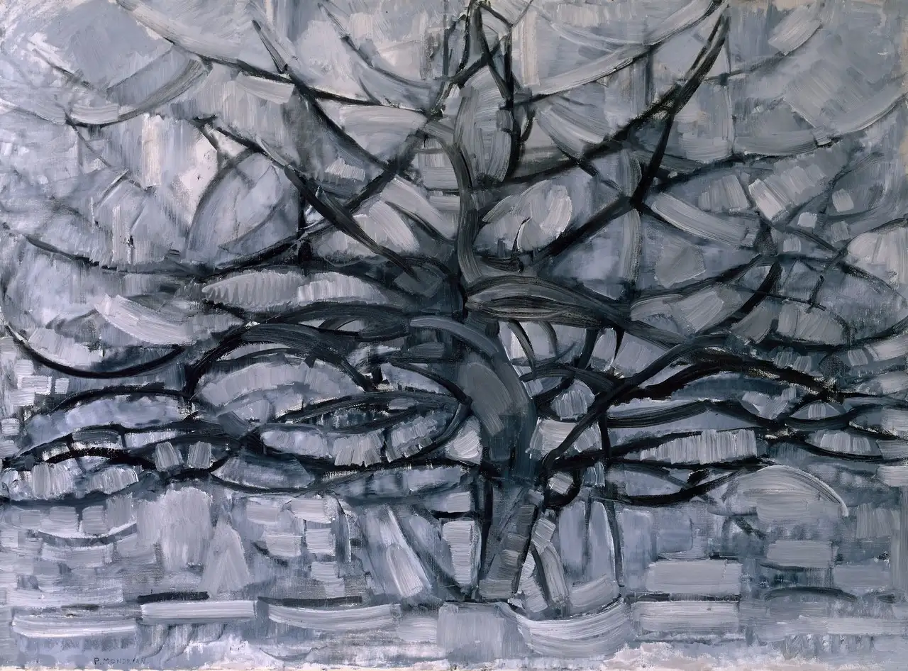 Gray Tree by Piet Mondrian