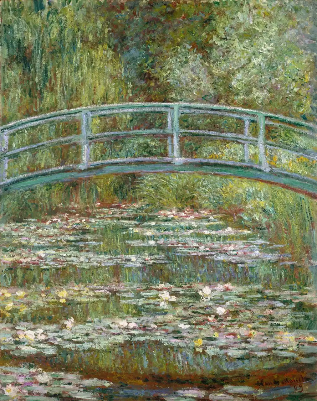 Bridge over a Pond of Water Lilies by Claude Monet
