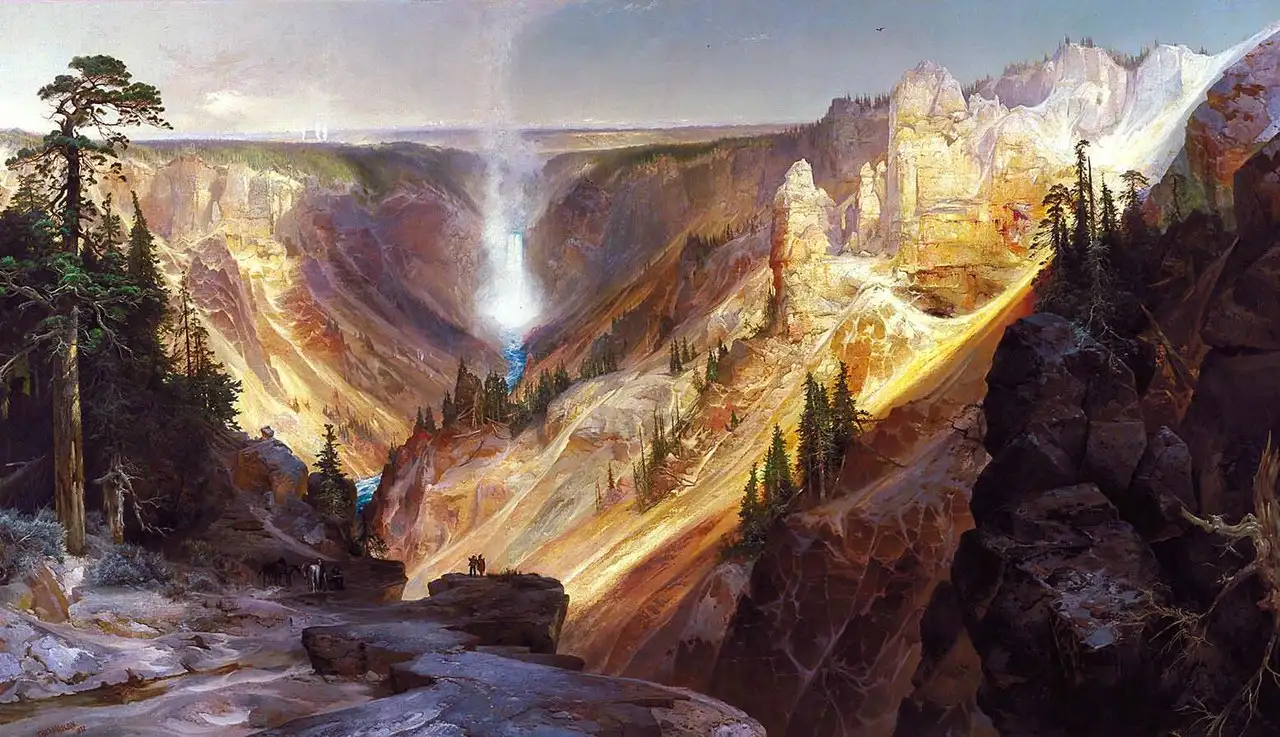 The Grand Canyon of the Yellowstone (1872) by Thomas Moran