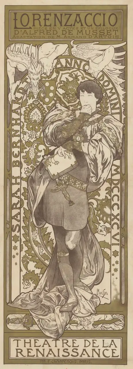 Lorenzaccio by Alphonse Mucha