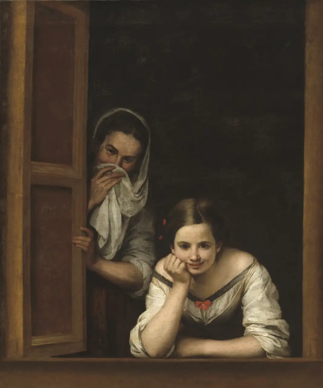 Two Women at a Window by Bartolomé Esteban Murillo