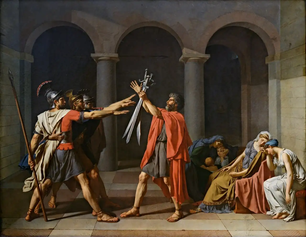 Oath of the Horatii by Jacques-Louis David