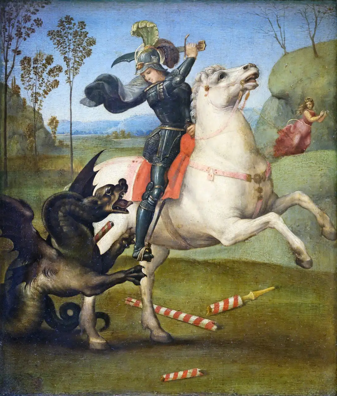 Saint George and the Dragon (Louvre) by Raphael