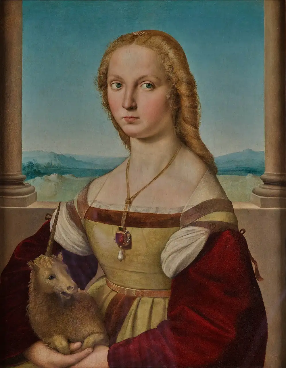Young Woman with a Unicorn by Raphael
