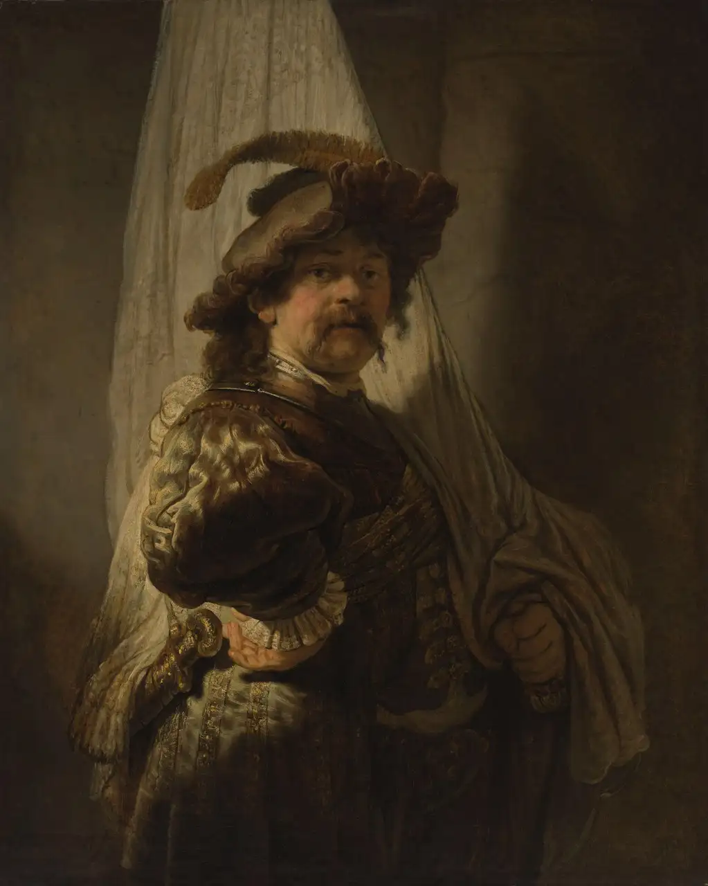 The Standard Bearer by Rembrandt