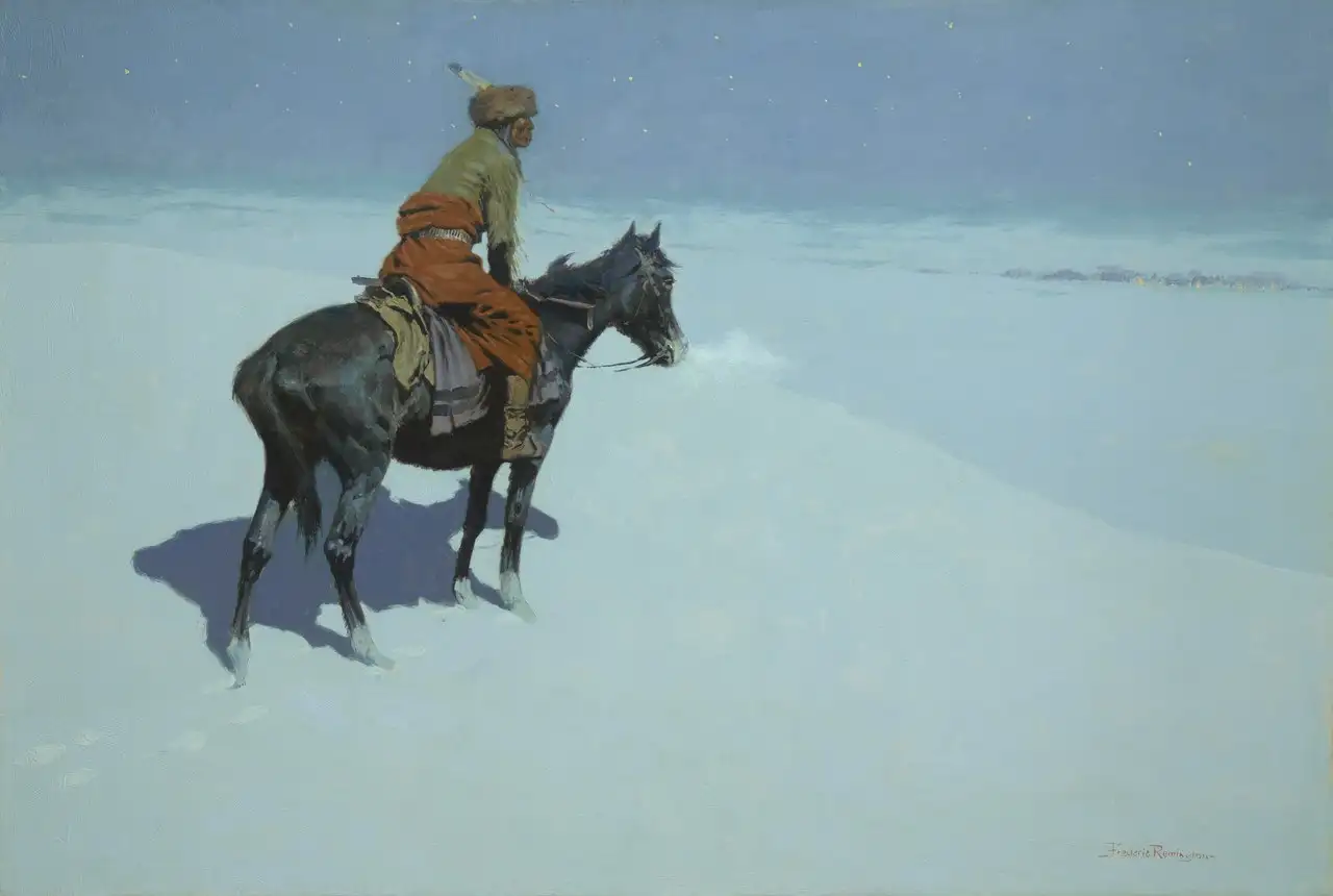 Friends or Foes? (The Scout) by Frederic Remington