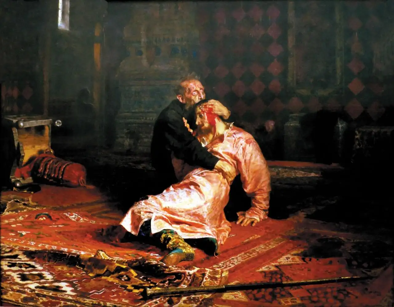 Ivan the Terrible and His Son Ivan by Ilya Repin