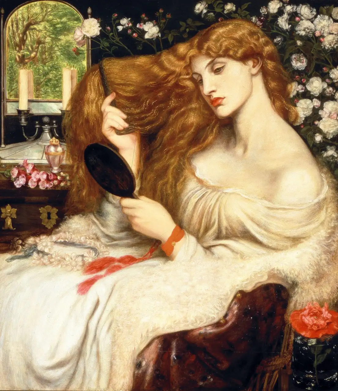 Lady Lilith (Oil Version, 1866–73) by Dante Gabriel Rossetti