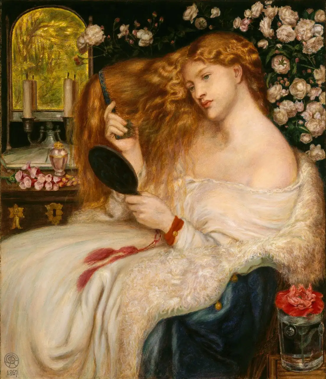 Lady Lilith (Watercolour Version, 1867) by Dante Gabriel Rossetti
