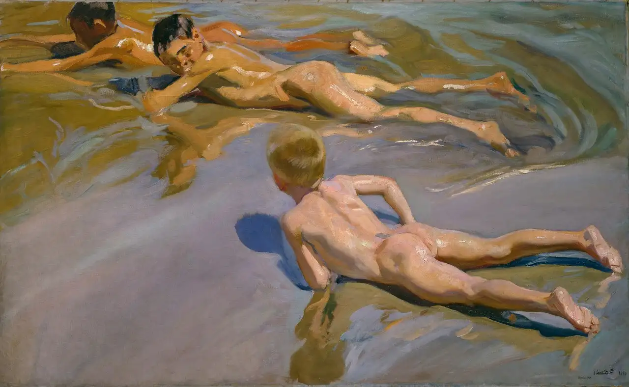 Boys on the Beach by Joaquín Sorolla