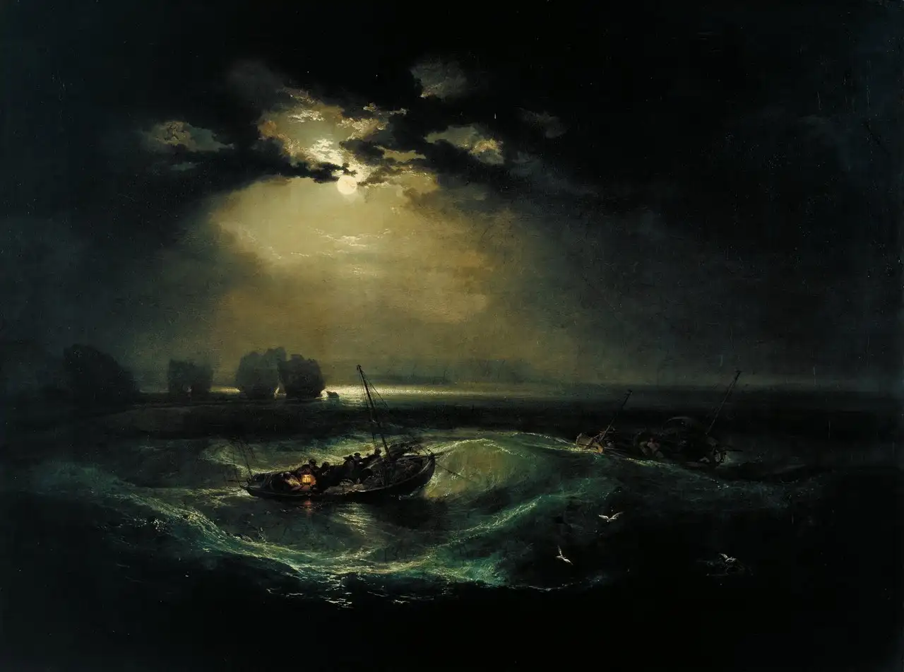 Fishermen at Sea by J. M. W. Turner