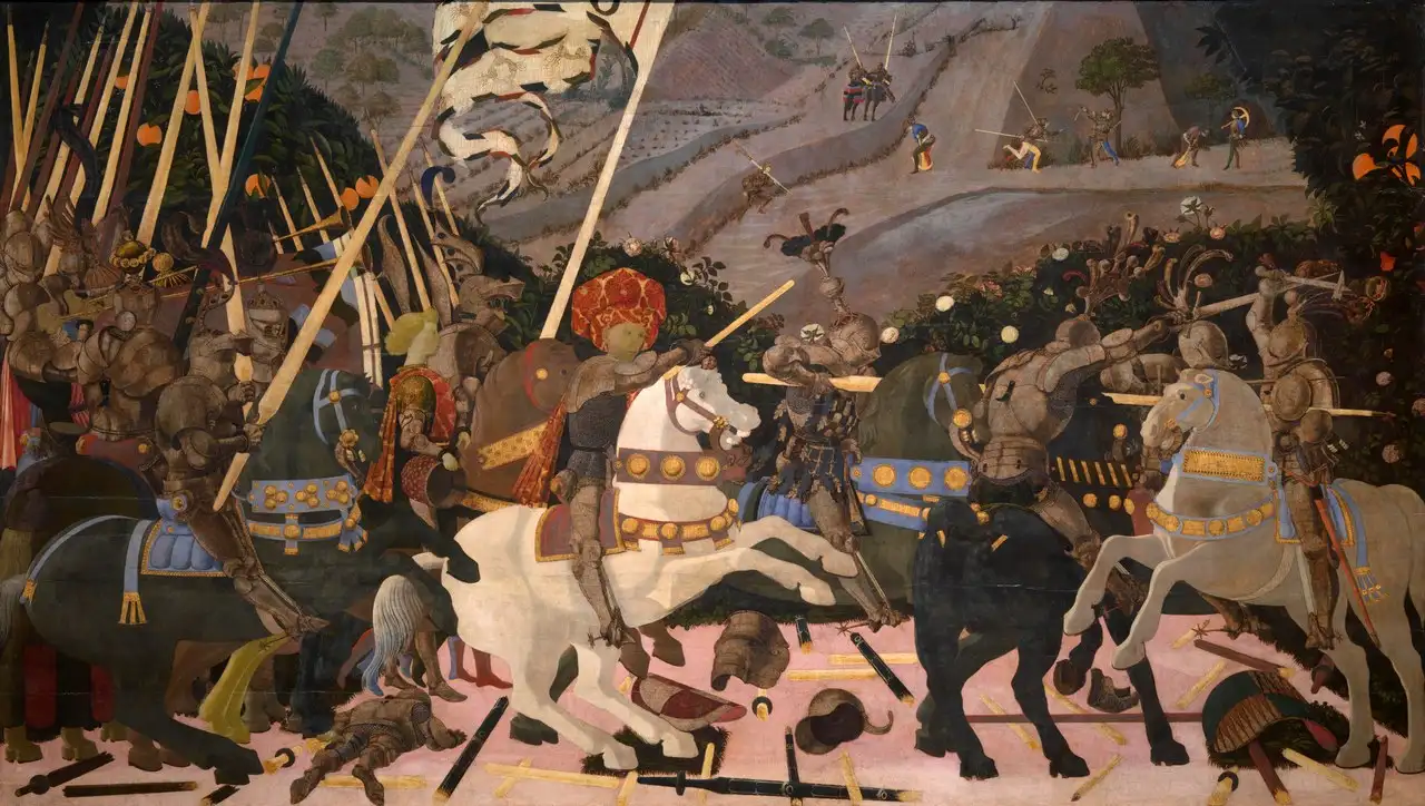 The Battle of San Romano (London panel) by Paolo Uccello