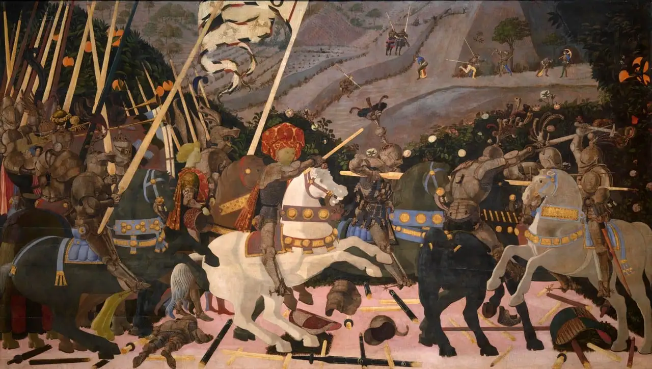 The Battle of San Romano (Uffizi panel) by Paolo Uccello