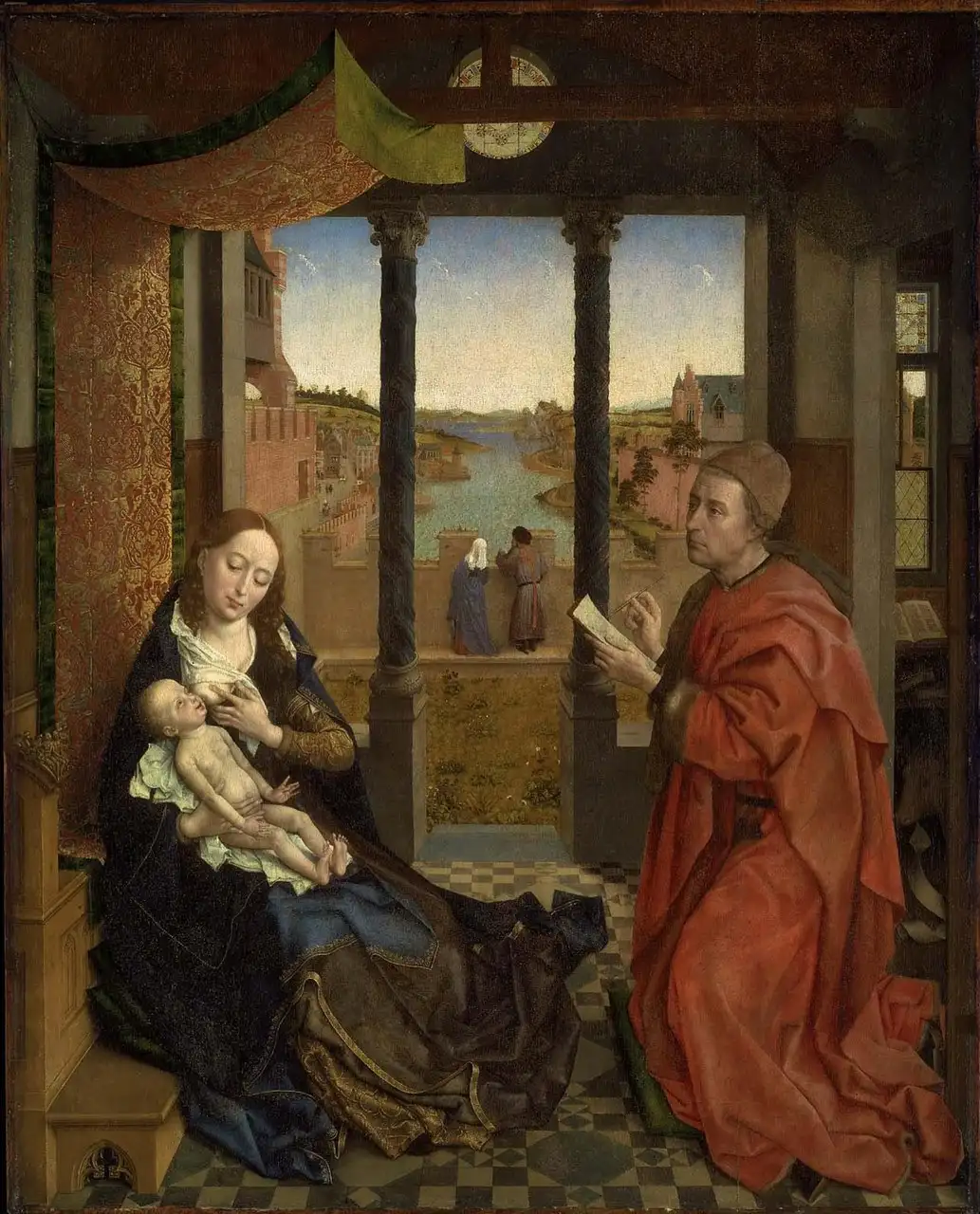 Saint Luke Drawing the Virgin by Rogier van der Weyden