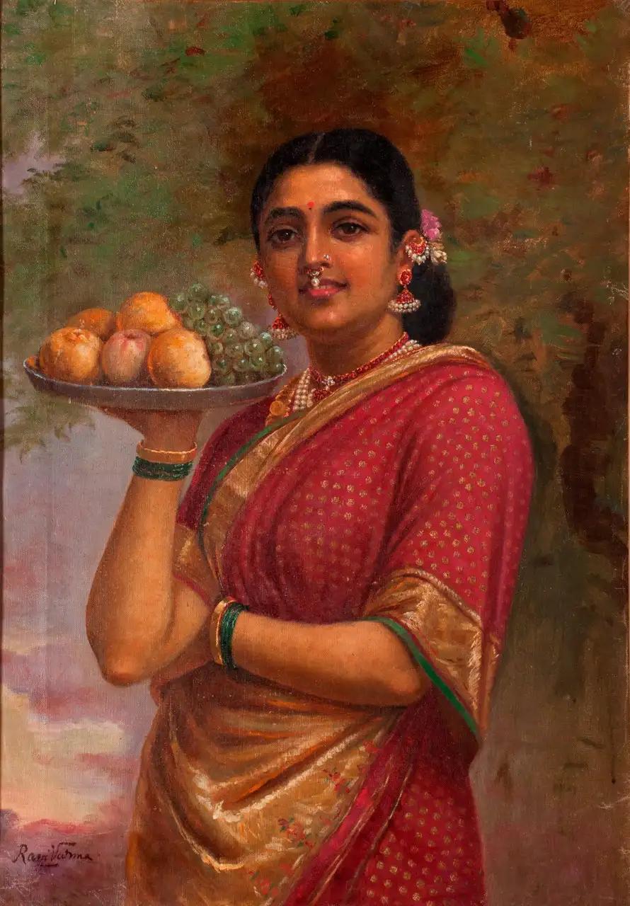 The Maharashtrian Lady by Raja Ravi Varma