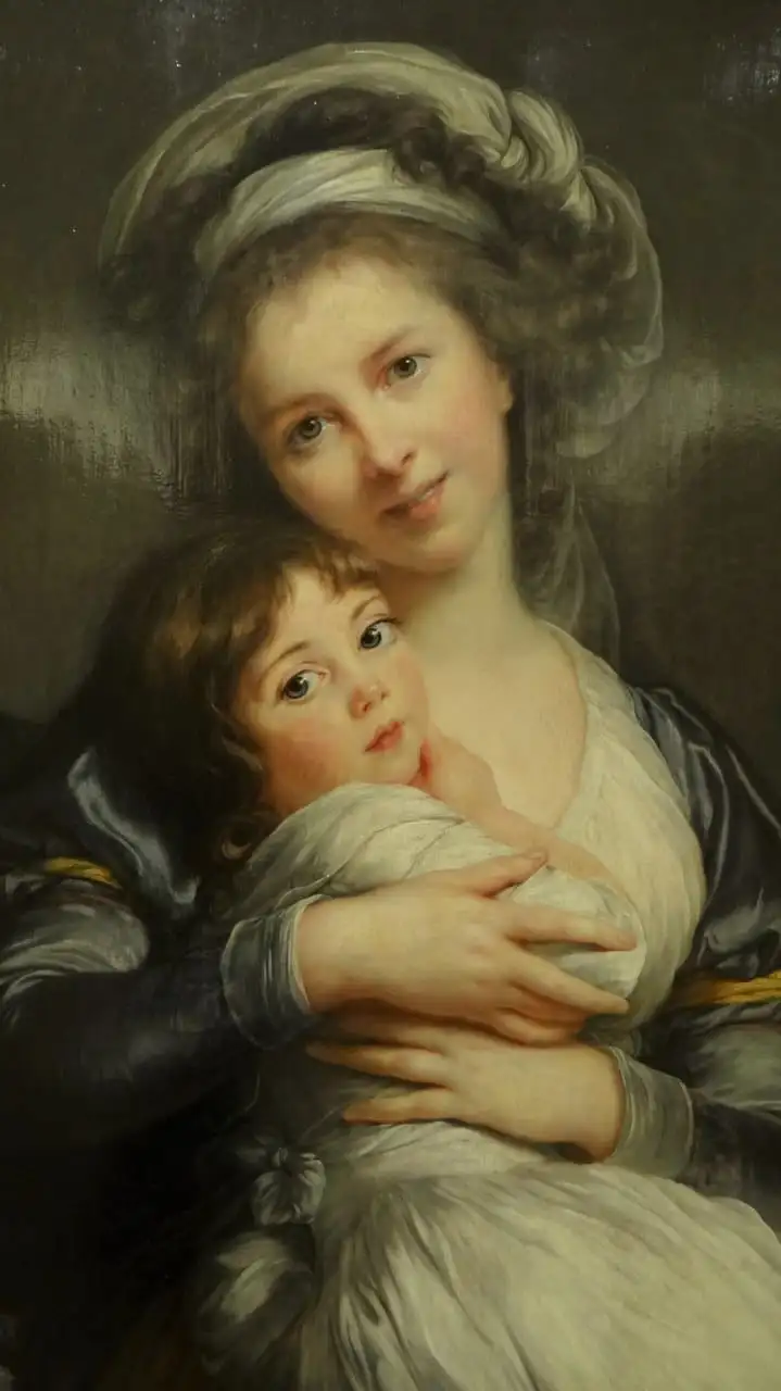 Self-Portrait with Her Daughter by Élisabeth Vigée Le Brun