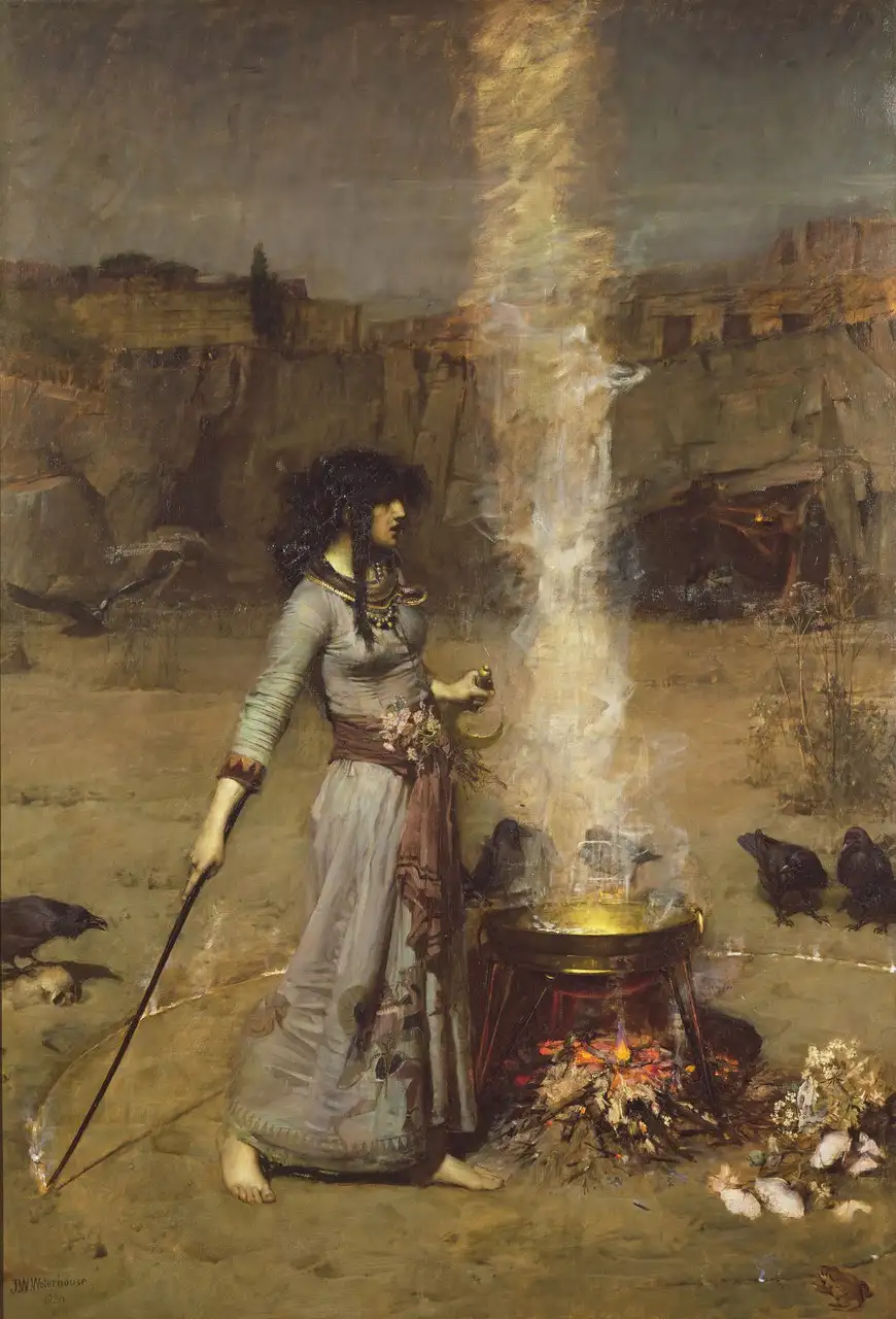 The Magic Circle by John William Waterhouse