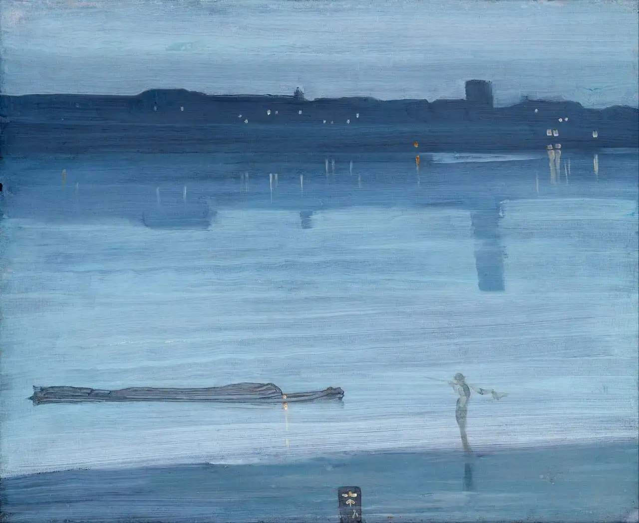 Nocturne: Blue and Silver — Chelsea by James McNeill Whistler
