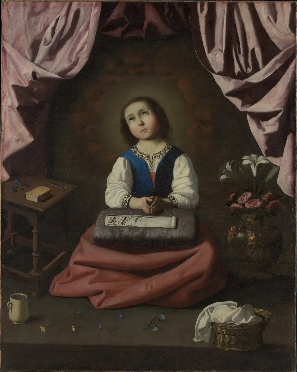 The Young Virgin by Francisco de Zurbarán