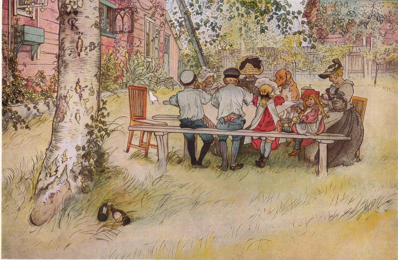 Featured painting by Carl Larsson