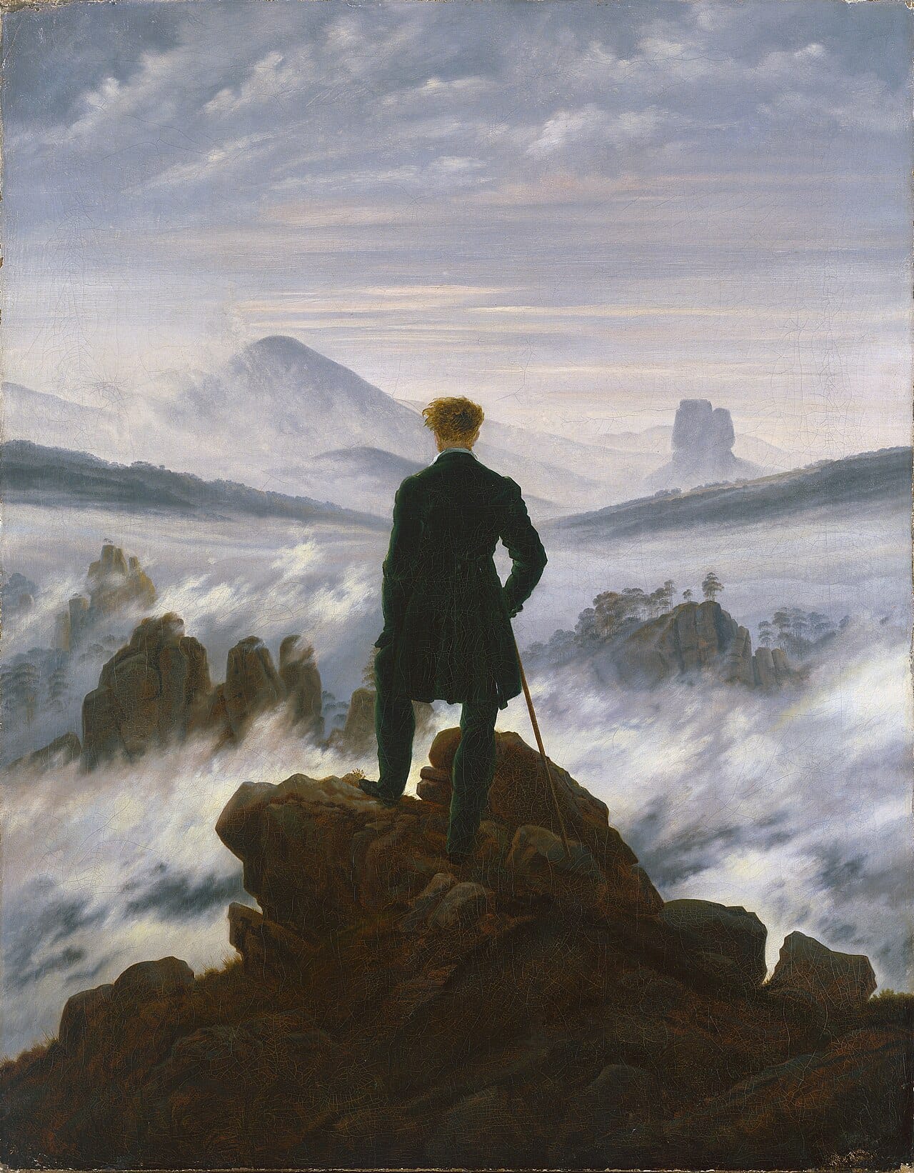 Featured painting by Caspar David Friedrich